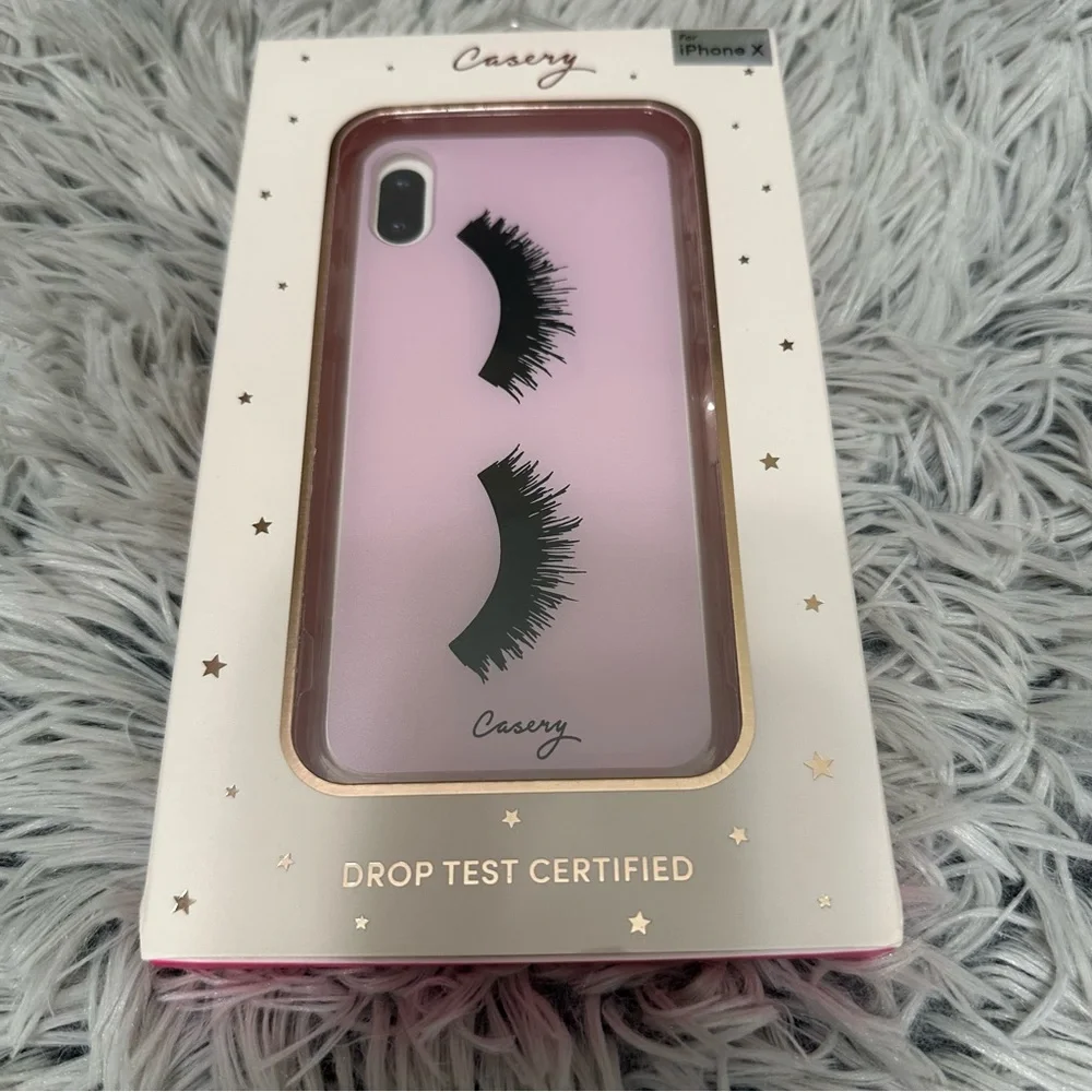 🆓FREE with purchase! Casery iPhone Lashes Case NWT